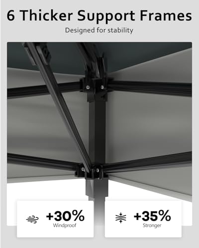 13X13 Pop Up Gazebo,Outdoor Canopy Tent with Mosquito Netting, Double Vented Roof Sun Shelter with Adjustable Heights,Outdoor Gazebo for Backyard & Patio Furniture.(Dark Army Green + Heather Gray). - color: Dark Army Green + Heather Gray