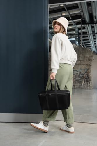 reisenthel coolerbag - Cooler Bag Made Polyester Fabric - Ideal for The Picnic, Shopping and on The Road - color: Black mesh