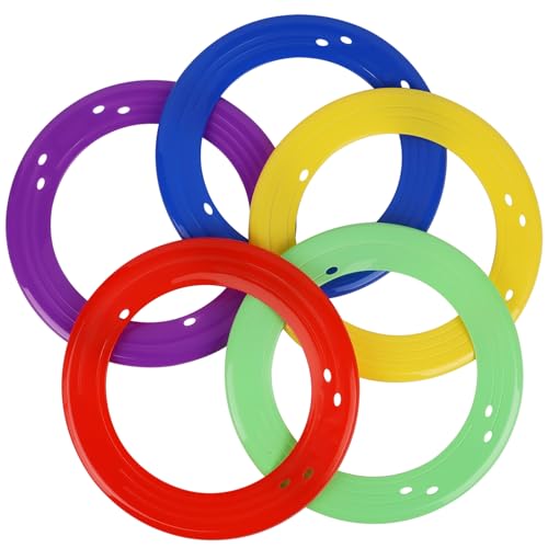 5 Pack Flying Disc for Adults, Flying Ring, Beach Backyard Sports Play Colorful Discs, Outdoor Tossing Game Gift