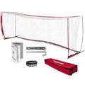 PowerNet Soccer Goal for Backyard, 3Mx2M / 6x4 / 8x4 / 12x6 / 14x7 /18.5x6.5 / 21x7 / 24 x 8 Portable Soccer Net, Sports & Outdoors Training Equipment, Quick Setup 1 Goal & Zipper Storage Bag - style: 18.5 x 6.5 FT