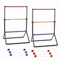Franklin Sports Ladder Ball Set — Includes 2 Ladder Ball Targets with Weighted Bases and 6 Bolas — Ladder Golf Toss Outdoor Game For Beach or Backyard Fun — Professional, American, and Family Set Options - style: Starter