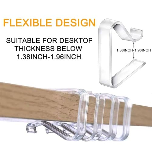 24 Pieces Transparent Clear Tablecloth Clips, Plastic Table Cloth Clips，Windproof Table Cover Holder Clamps，Table Cloth Holder for Home Wedding Party Christmas Outdoor Indoor Picnic Camping(Large) - size: Large