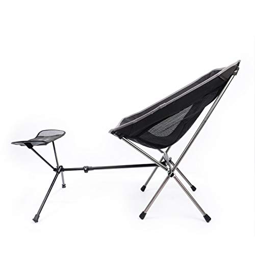 Portable Camping Chair Foot Rest Lightweight Heavy Duty Folding Outdoor Picnic Beach Travel Fishing Backpacking,Durable 600D Thicken Oxford Cloth,Sturdy Aluminum Alloy Frame,with Carry Bag - color: Footrest