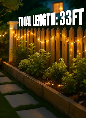 Minetom Solar String Lights, 2 Packs Total 66Ft 200 LED Solar Fairy Lights, Waterproof Solar Lights for Outside Patio Yard Tree Wedding Christmas, Warm White - color: Warm White, size: 2 Packs