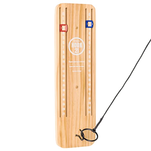 GoSports Hook 21 Ceiling Mount Ring Swing Game - Choose Your Color - Play Indoors or Outdoors - color: Natural