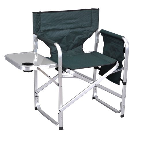 Stylish Camping Full Back Folding Director's Chair - color: Green