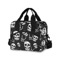 Gothic Skeleton Insulated Lunch Bag Reusable Lunch Tote Bag Cooler Bag for Women Men Adult Lunch Box with Adjustable Shoulder Strap Leakproof Lunch Bag for Work School Picnic Camping - color: Gothic Skeleton