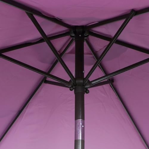 Blissun 7.5 ft Patio Umbrella, Yard Umbrella, Outdoor Market Umbrella with Push Button Tilt Crank, Lilac - color: Lilac
