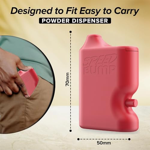 Portable Pepper Shaker (Red) - Versatile Seasoning Set, Multi Functional Salt Dispenser Spice Shakers for Easy Use - Convenient & Discrete Plastic Salt and Pepper Dispenser for Fine Spices - color: Red