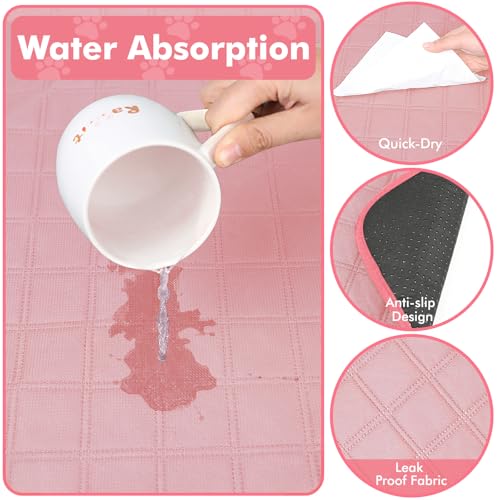 Dog Cat Playpen Indoor Outdoor for Puppy Pet Dogs Cat Recovery After Surgery, Dog Tent Crates Cage Indoor/Outdoor, Portable Pop Up Kennel with Carrying Case for Travel (Pink with Pad, Small) - color: Pink with Pad