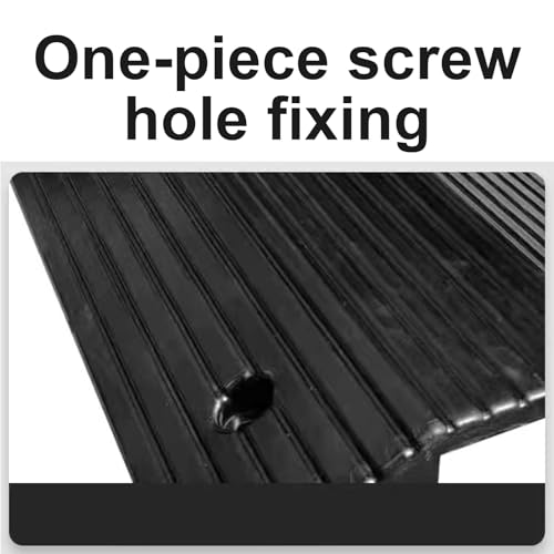 Rubber Ramps for Door Threshold Outdoor Cable Protector Cover Anti-Slip 600 Lbs Capacity, Screw Fixing for Driveways, Gardens & Industrial Use(8x40x80cm/3.1x19x39in) - size: 8x40x80cm/3.1x19x39in