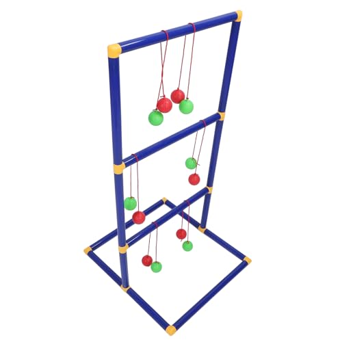 Alomejor Ladder Toss Game Set Fun Interactive Outdoor Ladder Ball Tossing Game for Family Camping, Durable ABS Material