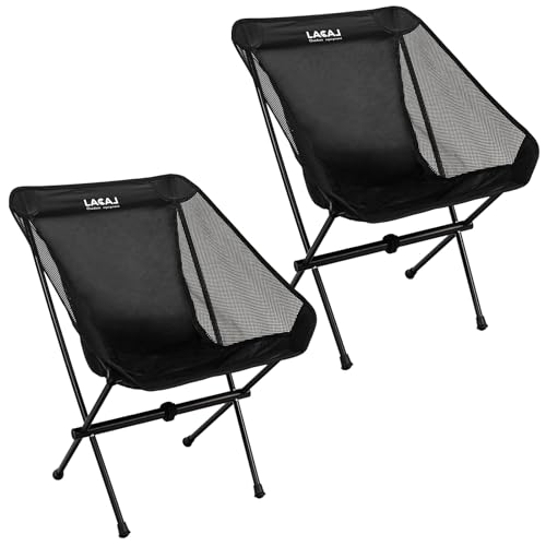 G2 GO2GETHER Ultra-Light Folding Camping Chair, All-Aluminum Frame, Surper Breathable Fabric, Easy to Carry, Compact Storage Size (2, Black) - color: Black