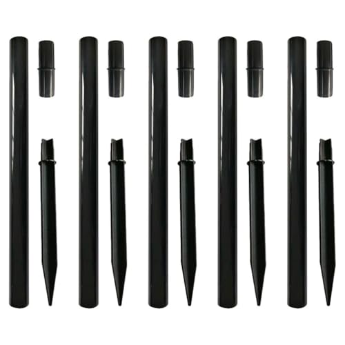 Lawn Light Accessories 15-Piece Set Plastic Replacement Joints Extension Poles and Stakes for Outdoor Solar Lights Landscape Lighting