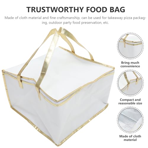 Cabilock Insulated Food Bag 16.14X16.14X8.66In Portable Heat Preservation Takeout Storage Bag for Hot and Cold Meals Outdoor Catering