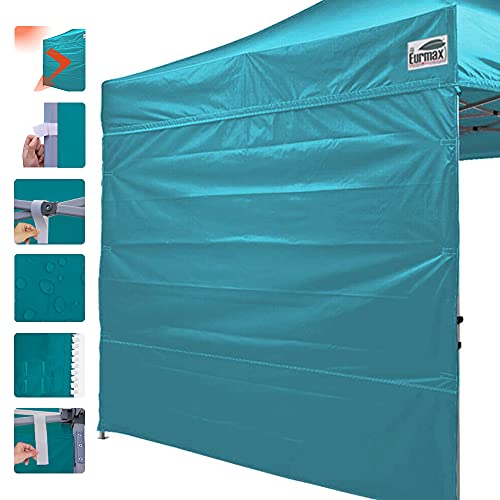 Eurmax USA 10x10 Pop Up Canopy SunWall-UV Protection for Tents,Blocks Sunlight&Wind,Water Resistant Side Wall Only,Easy Hook & Loop Installation,Fit for 10FT Straight Leg Shelters&Gazebo,Turquoise - color: turquoise, size: 10x10