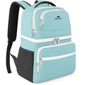 MATEIN Cooler Backpack, 26 Cans Insulated Lunch Backpack for Men Women, Leakproof Double Layer Lunch Cooler Bag Lightweight Soft Lunch Backpack with Cooler Compartment, Beach Camping Hiking Beer Gifts - color: Cyan, size: 26 Cans