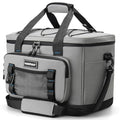 Hulongo Insulated Foldable Collapsible Cooler Bag Soft Sided Cooler for Picnic, Camping, Grocery Shopping, Beach, 30L - color: gray