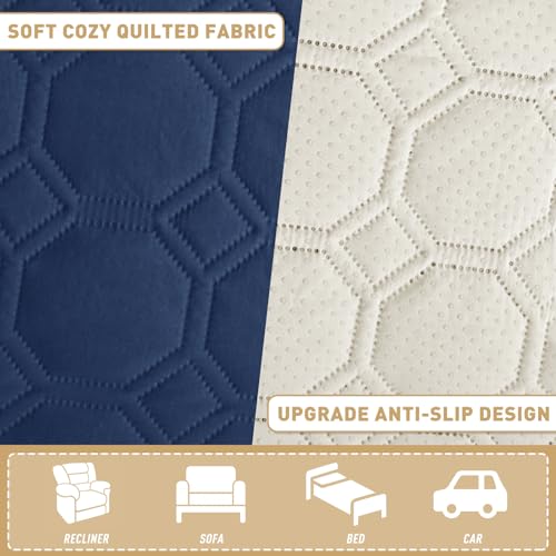 ZNSAYOTX Ultimate Cozy Blankets (30"x70") 100% Waterproof Sofa Mat Blanket for Dog Pets, Bed Couch Protector with Non-Slip Back Washable Durable, Pee Scratch Proof Easy to Clean (Navy Blue) - color: Navy Blue, size: 30x70 Inch