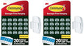 Command Outdoor Light Clips,20 Clear Clips and 24 Command Strips,Damage-Free Hanging Outdoor Light-Clips with Weather Resistant Strips,Wall Clip for Hanging-Outdoor Lights&Cable Management,(Pack of 2) - size: 20 Clips (Pack of 2)