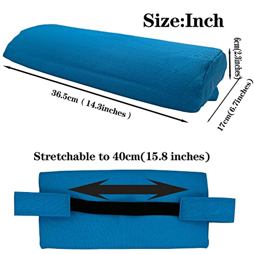 Zero Gravity Chair Set of 2 Replacement Pillow Headrest with Elastic Band, Universal Soft Removable Padded Cushion Head Pillow for Zero Gravity Lounge Chair, Folding Patio Lawn Recliner Chair - color: Light Blue, size: 2 Pack