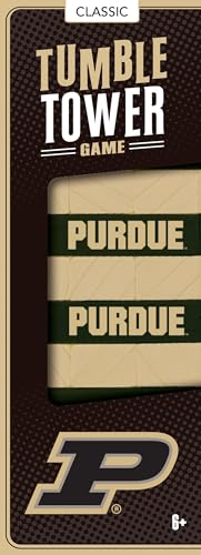 Baby Fanatic MasterPieces Game Day - NCAA Purdue Boilermakers - Officially Licensed Tumble Tower, Real Wood Blocks - style: Purdue Boilermakers