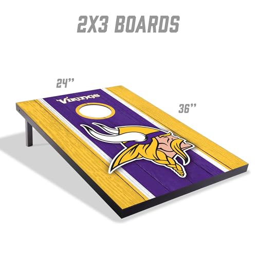 YouTheFan NFL 2' x 3' Portable Cornhole Game with Logo Bags