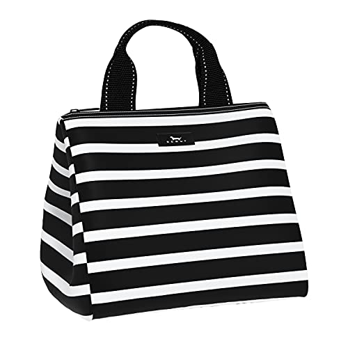 SCOUT Eloise Lunch Bag - Lightweight Insulated Soft Lunch Box, Opens Wide, Zips Closed, Interior Pocket, for Women, Work, Beach, Travel, Pool & Picnic - color: Fleetwood Black