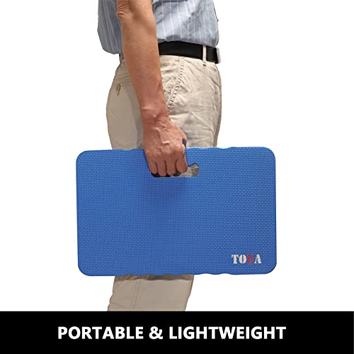 Kneeling Pad Thick Extra Large High Density Foam Comfort Kneeling Pad for Work Gardening Yoga Exercise Garden Knee Pad, 1 Pack - color: Blue, size: Large - 1 Pack