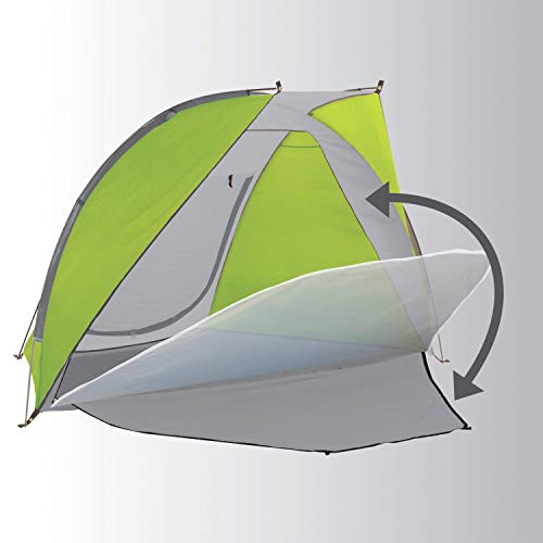 Coleman Beach Shade Canopy Tent Lightweight & Portable Beach Shade Sets Up in 5 Minutes UPF 50+ Sun Protection Includes Sand Bags & Stakes to Withstand Wind Great for Park Yard Picnics - color: Green