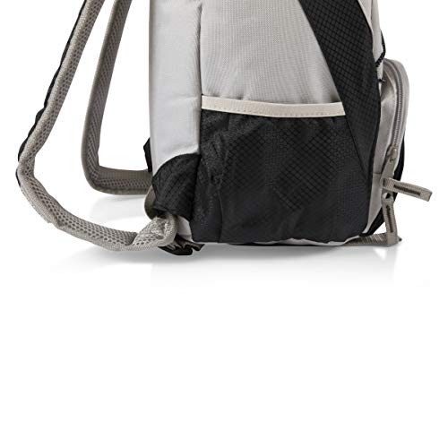PICNIC TIME PTX Backpack Cooler, Modern Backpack Cooler with 20-Can Capacity, Fully Insulated Outdoor Lunch Bag with Water Resistant Interior, Pockets, Padded Straps, (Black with Gray Accents) - color: Black with Gray Accents, style: PTX 1.0 Tarana Backpa