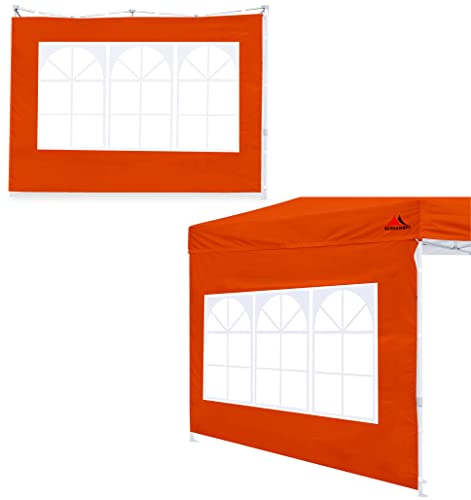 SCOCANOPY Sidewall for 10x10 Canopy Frame, 2 Pieces Sunwalls Only,(Blaze Orange) - color: Blaze Orange, size: 10X10