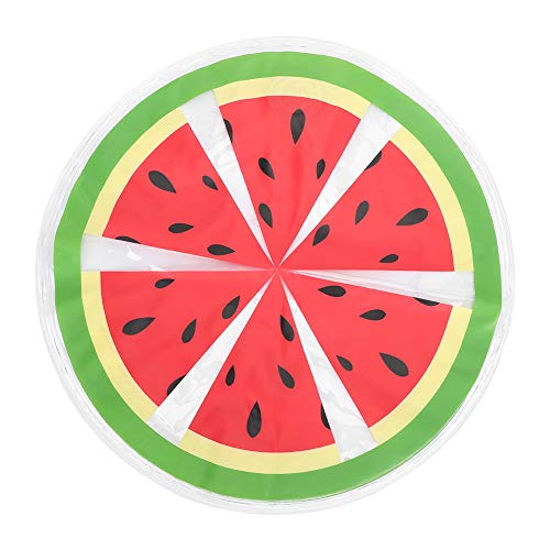 GLOGLOW Dog Cooling Mat, PVC Fruit Pattern Dog Ice Pad Watermelon Travel Round Cooler Mat Water Cooling Cushion Cats Dogs (Watermelon) Beds