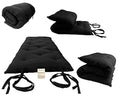 D&D Futon Furniture Cotton/Foam Floor Rolling Futon Mattresses, Yoga Meditation Mats, Black (Twin 3 x 39 x 80)