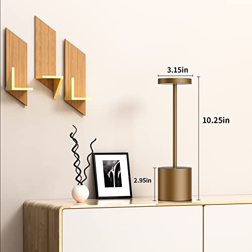 SAKRINGT 2 Pack Cordless Table Lamp Rechargeable,5000mAh Battery Powered Table Light, Dimming Portable LED Desk Lamp for Patio/Restaurant/Outdoor - color: Titanium