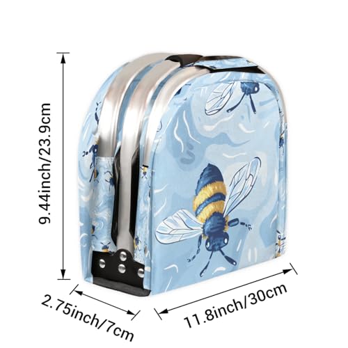 Picnic Basket,Leak-Proof Collapsible Cooler Bag,40L Grocery Basket with Sturdy Handles,Storage Basket for Picnic,Food Delivery,Take Outs,Market Shopping,Travel - color: Bee(style 3)