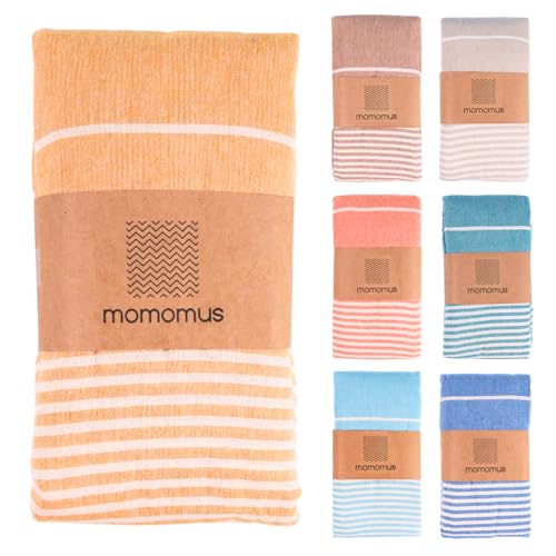Extra Large Turkish Beach Towel Style – 100% Cotton, Sand-Free Comfort | Oversized Beach Towel – Sandproof Beach Blanket – Big Beach Mat - Outdoor Picnic Blanket (Mustard, 83x94 in) - color: Mustard