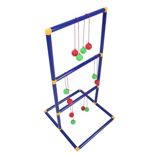 Alomejor Ladder Toss Game Set Fun Interactive Outdoor Ladder Ball Tossing Game for Family Camping, Durable ABS Material