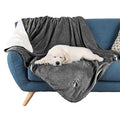 Waterproof Pet Blanket Collection– Reversible Throw Protects Couch, Car, Bed from Spills, Stains, or Fur – Dog and Cat Blankets by PETMAKER Dark Gray Large - color: Dark Gray, size: Small