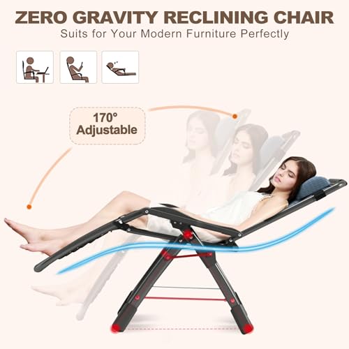 DoCred Comfy Folding Recliner Chair for Bedroom, Living Room & Patio - Ice Touch Lounge Chair with Removable Tray for Indoor Outdoor - color: Ice Blue