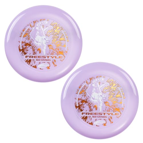 Frisbee Outdoor Flying Disc 160g, 10.5 Inch Sports Disc, Durable and Flexible, for Outdoor Beach Backyard Family Fun - color: Purple(2Pack)