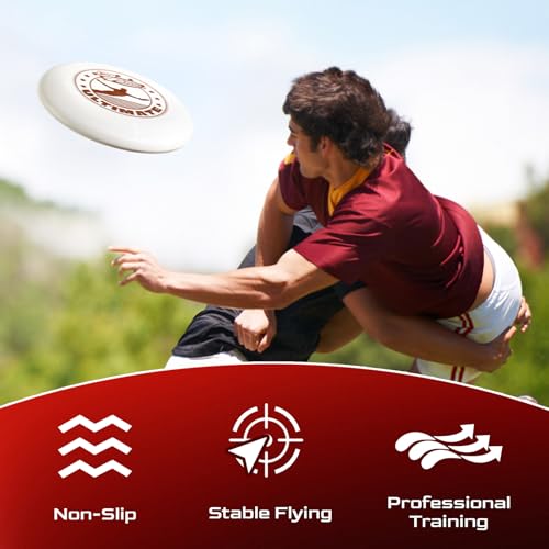 Frisbee Official Ultimate 175g Flying Disc, 10.75 Inch Professional Training Disc for Competition and Outdoor Fun - color: A+B(2Pack)