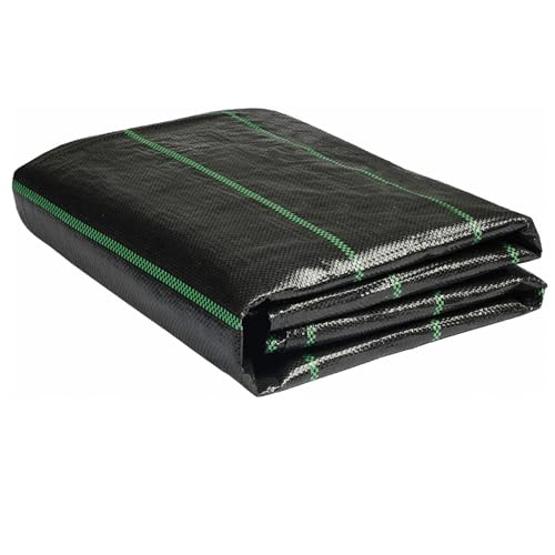 Weed Barrier Landscape Fabric Heavy Duty 6FT X 100FT Premium 3.2oz Ground Cover Landscape Fabric Gardening Mat,Woven Geotextile Fabric for Underlayment,Commercial Driveway Fabric - size: 6X100 FT