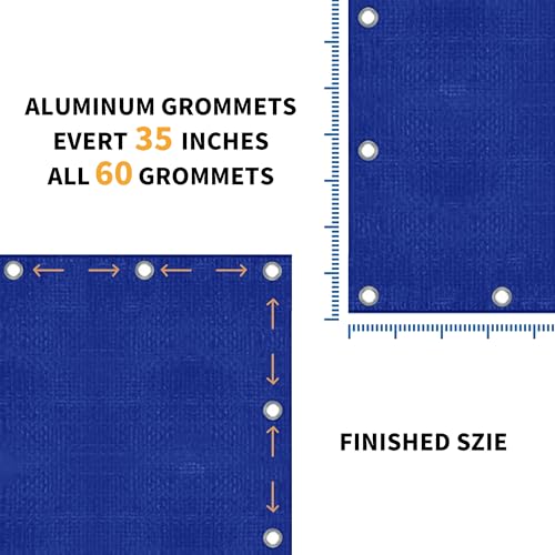 TARPAL 40x50 Feet Blue Tarp Waterproof 5mil Extra Large tarp Multipurpose Protective Cover All Purpose Poly Tarps for Firewood,Camping,Tent,Outdoor Furniture - color: Blue, size: 40x50 Feet-Finished size