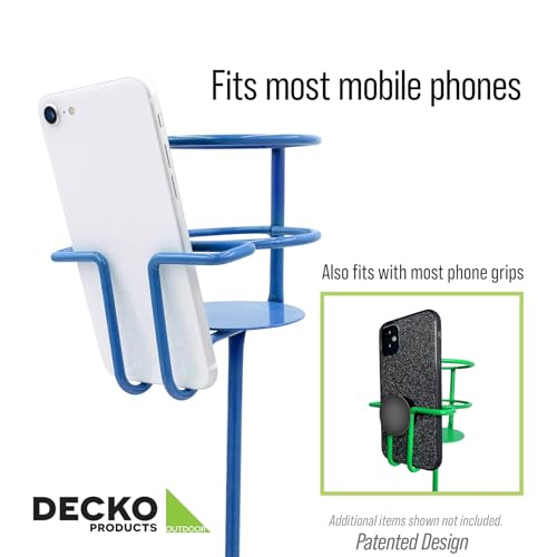 Decko OutDoor 30215 Outdoor Beverage and Phone Holder yard Stakes, heavy duty set of 4