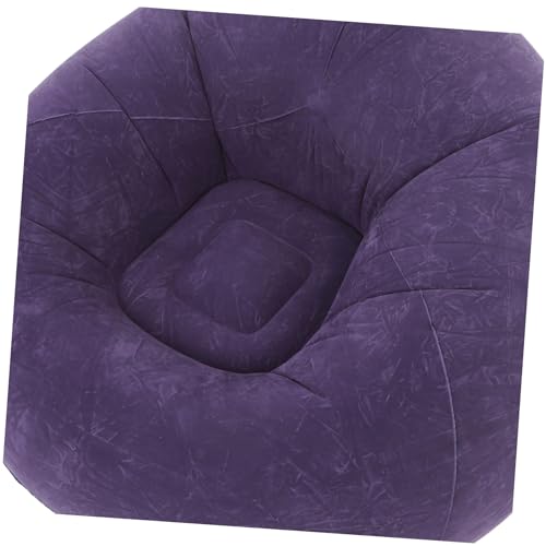 Inflatable Lazy Sofa Chair Portable Bean Bag Couch for Camping Living Room and Outdoor Use Effortless Setup with Quick Inflation Comfortable Material Includes Pump
