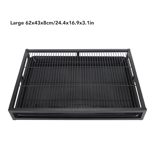 Dog Potty Tray, Pet Indoor Dog Training Toilet, Pet Litter Box Dog Training Toilet, Puppy Pee Pad Holder Mesh Pad Tray, Dog Potty Training Pee Pad Holder for Small Dogs - size: Medium