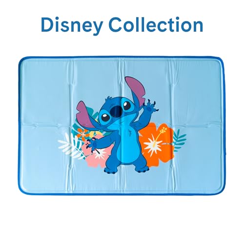 The Green Pet Shop Cool Pet Pad - Small, Disney’s Stitch - Self-Cooling, Pressure Activated Mat for Dogs & Cats from 9-20 lbs - Non-Toxic Gel, No Water Needed - color: Stitch, size: Small