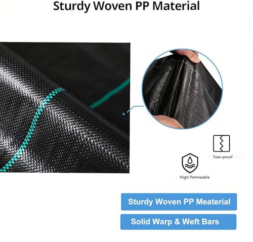 Driveway Fabric, 15FT x 100FT Road Fabric Commercial Weed Barrier Fabric, Landscape Fabric Heavy Duty 4OZ French Drain Fabric for Erosion Control,Landscape Fabric,Construction Projects - size: 15X100FT