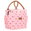 Joymee Lunch Bag Women Insulated Lunch Box Reusable Leakproof Large Spacious Cooler Tote for Women Men Adult with Bottle Holder and Side Pockets for Work Office Travel Picnic - Strawberry Pink - color: 04 Strawberry Pink